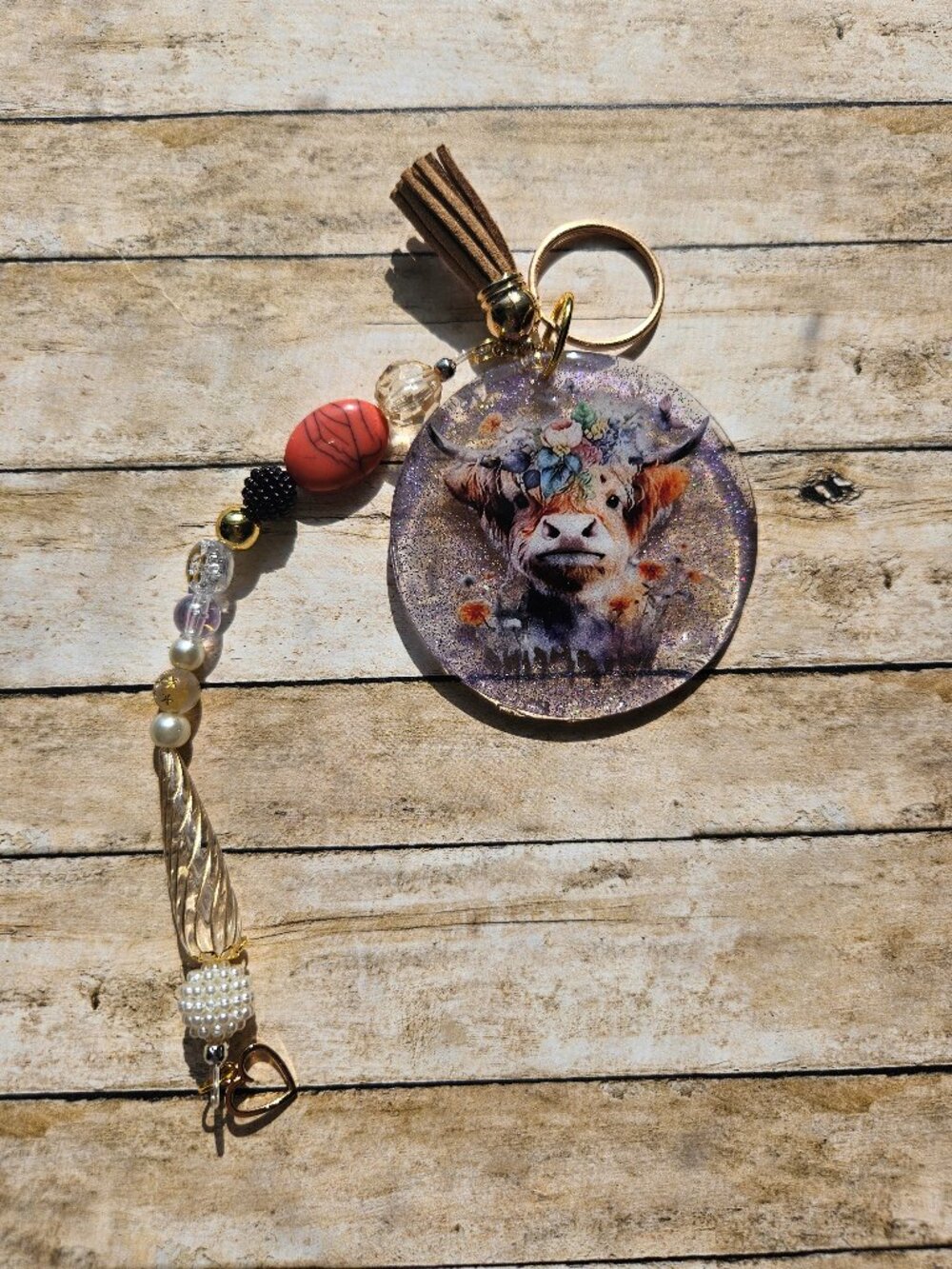 Highland Cow Keychain